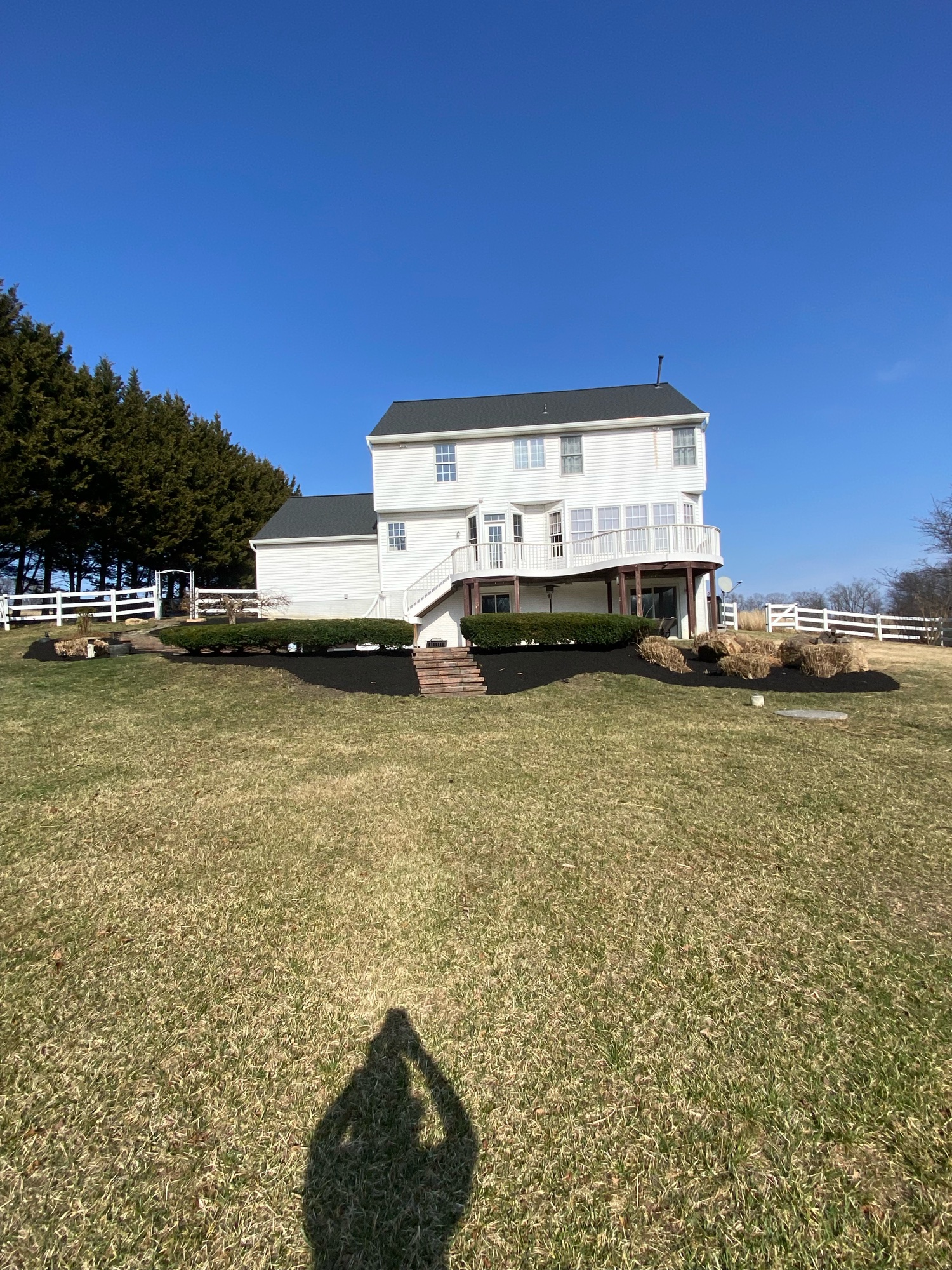 Large estate with wide open lawn